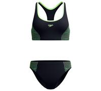 Speedo - Women's Placement 2 Piece - Bikini size 8, black