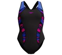 Speedo - Women's Placement Laneback - Swimsuit size 14, black