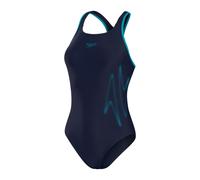 Speedo Womens Plmt Pt Rcbk in Black/Green - Size 2XS