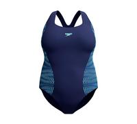 Speedo Women's Plus Placement Medalist One Piece Swimsuit, Navy Blue, 44
