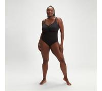 Speedo Women's Plus Size Solid Aquanite One Piece Swimsuit, Black, 40