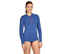 Speedo Women's Precision Pleat Zip Rashguard Bright Cobalt
