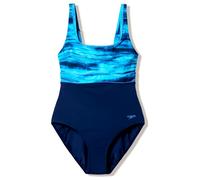 Speedo - Women's Print Contour Eclipse One Piece - Swimsuit size 12, blue