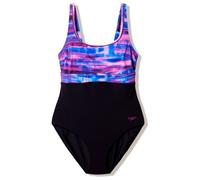 Speedo - Women's Print Contour Eclipse One Piece - Swimsuit size 14, black