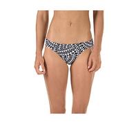 Speedo Women's Print Hipster Bikini Bottom, Black, Small