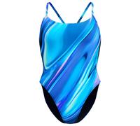 Speedo Printed Racerback 1 Piece - Rapture Glow - Dark Teal, Blue, Size Xl, Women Blue