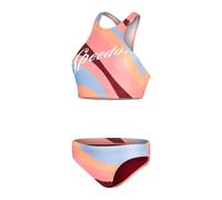Speedo Womens PRT Lg Vl 2Pc Swim Suit Red/Orange 32