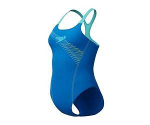 Speedo Womens SD8-1347418661 Swimsuit, Blue, 32