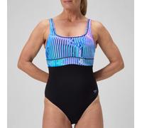 Speedo Women's Shaping ContourEclipse 1 Piece Swimsuit | Shapewear | Beach and Holiday Swimwear, Magenta Haze/Soft Bloom/Basque Red, 36/12