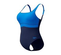 Speedo Women's Shaping ContourEclipse Swimsuit Swimming Costume Blue Size 36" Approx UK 12