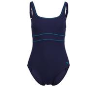 Speedo Womens Solid Contour Eclipse Swimsuit Swimming Costume Peacoat/Peacock Teal Size Size 46" Approx UK 22