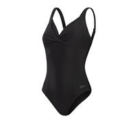 Speedo Women's Shaping Cross Knot 1 Piece Swimsuit | Shapewear | Beach and Holiday Swimwear, Black, 40/16