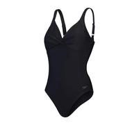 Speedo Women's Shaping Cross Knot 1 Piece Swimsuit | Shapewear | Beach and Holiday Swimwear, Black, 46/22