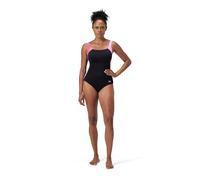 Speedo Women's Shaping LunaLustre Printed Swimsuit, Neon Violet, 46