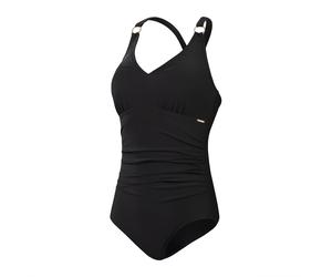 Speedo Womens Shaping V Neck 1 Piece Pool Beach Swimsuit Swimwear V-neck