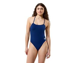 Speedo Women's Solid Endurancex V-Back 2.0 Swimsuit, Lazy Daisy, 26