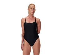 Speedo - Women's Solid Racerback 1 Piece - Swimsuit size L, black