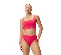 Speedo Women's Swimsuit Bikini Bottom Essentials Soft Fabric, High Ruby, Medium