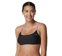 Speedo Women's Swimsuit Bikini Top, Strappy Black, Small