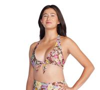 Speedo Women's Swimsuit Bikini Top V-Neck Halter Bikini Top (Pack of 1)