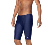 Speedo Women's Swimsuit Jammer Eco Prolt Printed Team Colors Swim Briefs, Hex Blue, 38