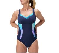 SPEEDO WOMENS SWIMSUIT.LUNALUSTRE NAVY BODY SHAPING TUMMY CONTROL COSTUME W25
