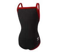 Speedo Women's Swimsuit One Piece Endurance+ Flyback Block Adult Team Colors Black/Red