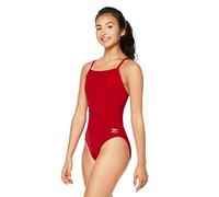 Speedo Women's Swimsuit One Piece Endurance+ Flyback Solid Adult Team Colors Dark Red