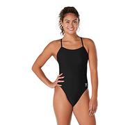 Speedo Womens Swimsuit One Piece Endurance The One Solid Team Colors, Team Black, 26