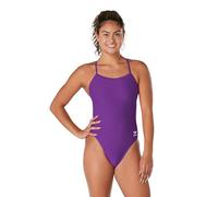 Speedo Womens Swimsuit One Piece Endurance The One Solid Team Colors, Team Purple, 28