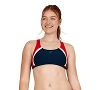 Speedo Women's Swimsuit Quantum Bikini Top, Red/White/Blue, Large