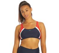 Speedo Women's Swimsuit Quantum Bikini Top, Red/White/Blue, Large