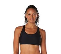 Speedo Women's Swimsuit Quantum Bikini Top, Sheen Black, Medium