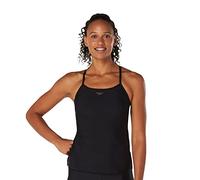 Speedo Women's Swimsuit Top Tankini Scoop Neck, Sheen Black, Small