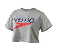 Speedo Women's T-Shirt Short Sleeve Crew Neck Vintage Crop