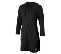 Speedo Women's Uv Aquatic Quarter Sleeve Robe Solid Swimwear Cover Up, Speedo Black, L UK