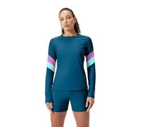 Speedo Women's Uv Swim Shirt Long Sleeve Rashguard Rash Guard, Hydraline Block Cobalt Pop, XX-Small