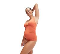 Speedo Women's V-Neck Maternity U-Back Swimsuit in Orange