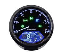 Speedometer 12000RPM Universal Motorcycle Speedometer Night Vision Dial Odometer LED Digital Indicator Tachometer Meter Gauge