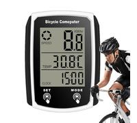 Speedometer and Odometer for Bikes - Odometer and Bike Speedometer Waterproof Wired | 19 Functions Bicycle Accessories Full Mileage Display Fast
