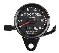 Speedometer Gauge, 65 mm Black Face Waterproof UV LED Mechanical Motorcycle Speedometer Odometer Gauge with Indicator, Sliver Other other electronic equipment