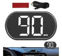 Speedometer Hud - 3.2 Inch Led Gps Display Meter | Gps Speed Display, Mini Vehicle Speed displaying Monitor, Mph Digital Gauge for Car Truck Rv Driving Data Viewing Day Night Dashboard Use