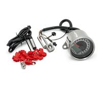 Speedometer Koso D64 Chrome Style signal lights, max. 260km/h with ABE universal
