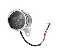 Speedometer Odometer 12V Digital Motorcycle Speedometer Tachometer Gauge Oil Level Meter Iron Silver Speed Gauge Odometer