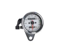 Speedometer Odometer Motorbike 12V Dual Motorcycle Speedometer Odometer Gauge With Neutral Headlight Turn Signal Indicator Odometer Digital Meter
