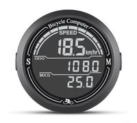 Speedometer, Pack Waterproof Cycling Meter with Large Screen Night Light High Auto-Sleep for All Weather Rides