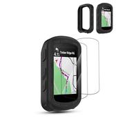 Speedometer Protective Case for Garmin Edge 840/Edge 540，daunke 2 screen protectors + 1 protective case，Shockproof and vibration-resistant，Black