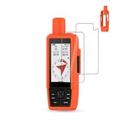 Speedometer Protective Case for Garmin GPSMAP H1i plus，daunke 2 Pack screen protectors + Silicone protective case ，Shockproof and vibration-resistant，Orange