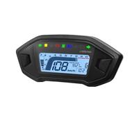Speedometer Tachometer Universal Motorcycle Speedometer Digital Panel Meter Display Tachometer Speed Odometer Fuel Level Water Temp For 2,4 Cylinder
