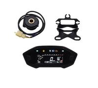 Speedometer Universal Motorcycle Digital Speedometer Tachometer Dashboard Instrument Panel Meter Display10000 RPM For Cylinder 1 2 4(TYPE V)